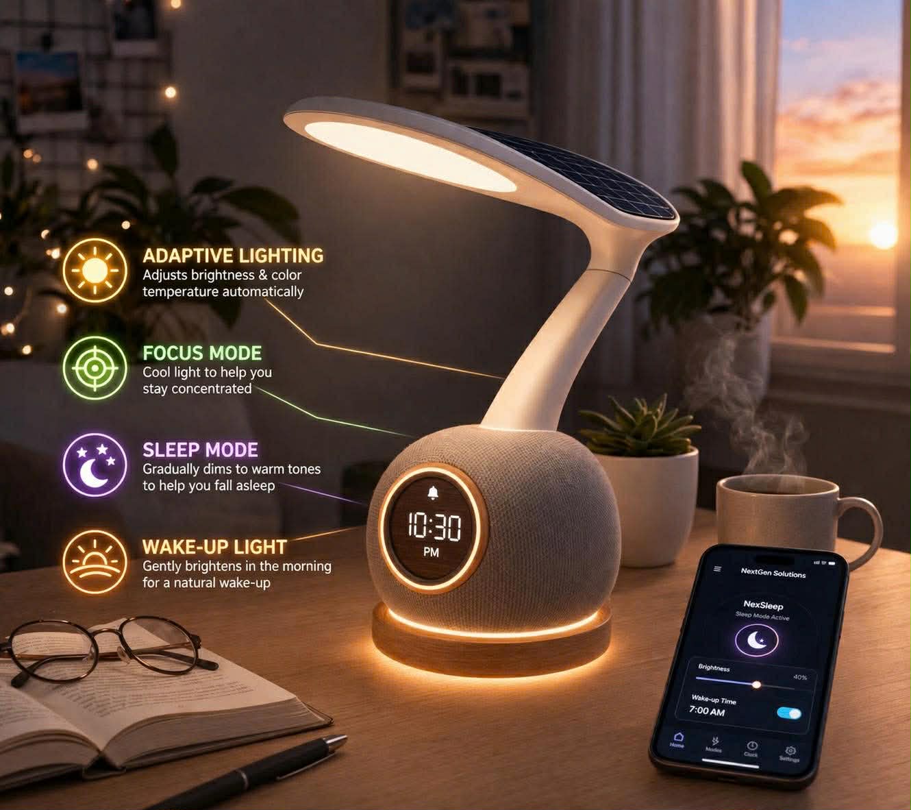 GlowMind Smart Lamp